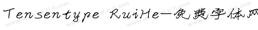 Tensentype RuiHe字体转换
